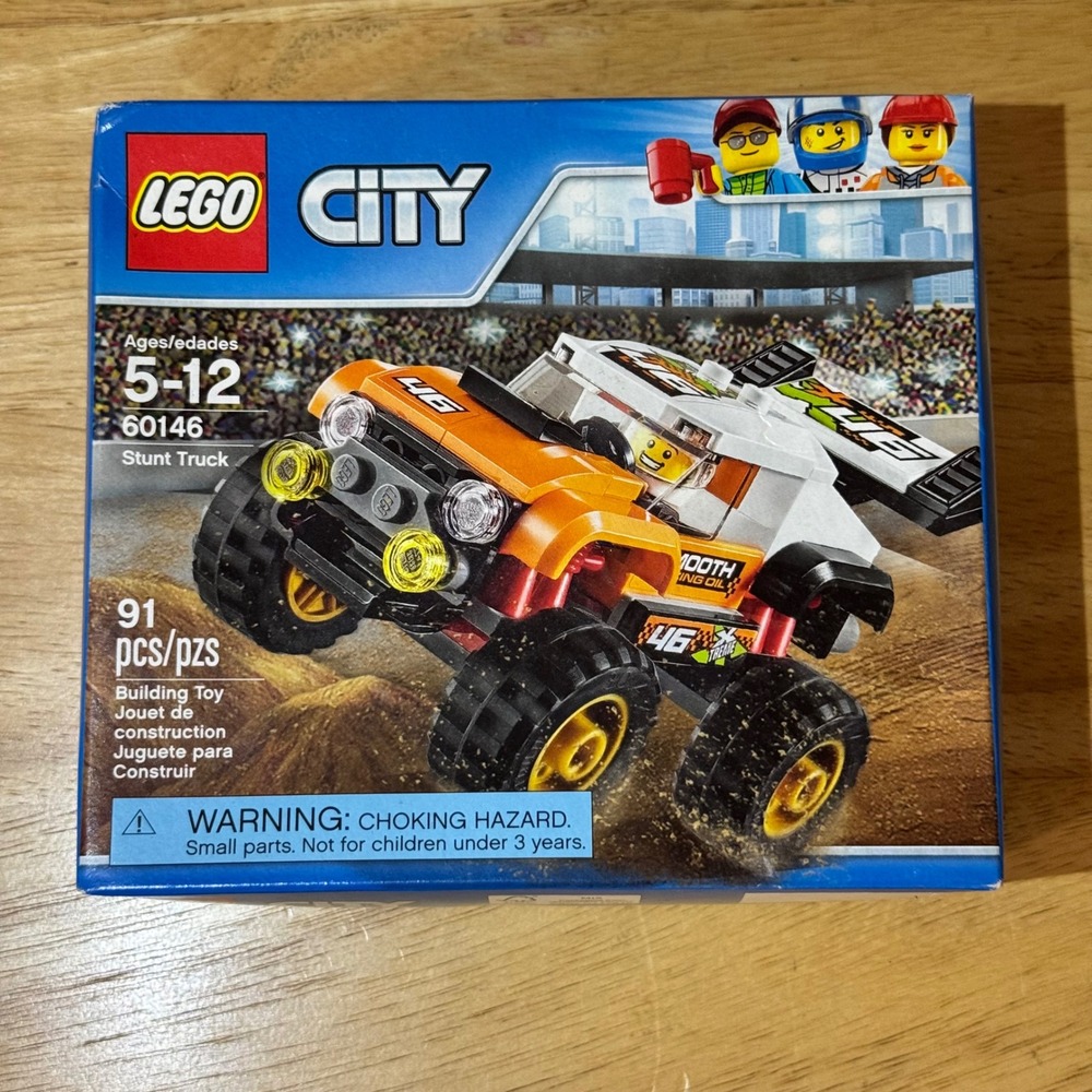 LEGO City Stunt Truck 60146 Building Toy Set 91 Pieces Monster Truck New in Box